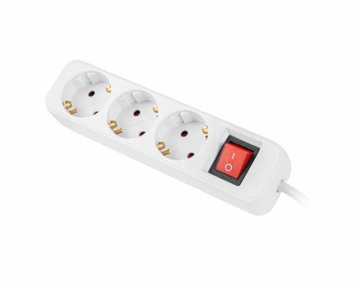 Lanberg Power Socket Extension 3-sockets 1.5 Meter - White