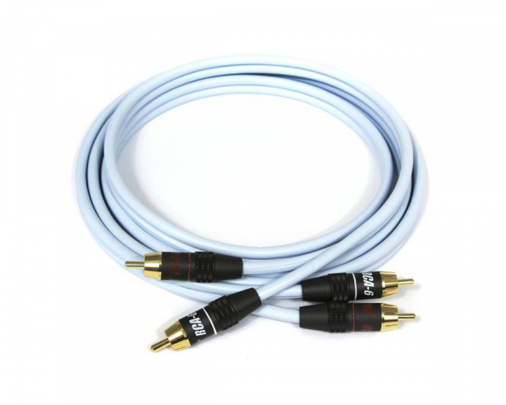 Supra Dual 2RCA-2RCA Audio Cable - 0.5 meter