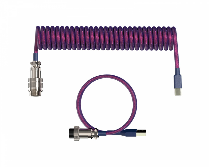 MaxCustom Aviator Coiled Cable USB-C - Purple