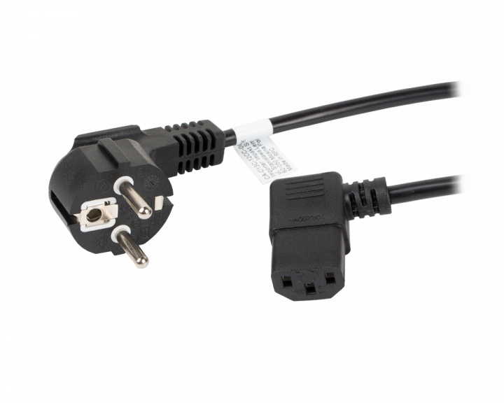 Lanberg Power Cable Angled C13 (1.8 meter) Black