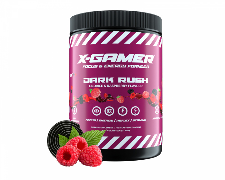 X-Gamer 600g X-Tubz Dark Rush - 60 Servings