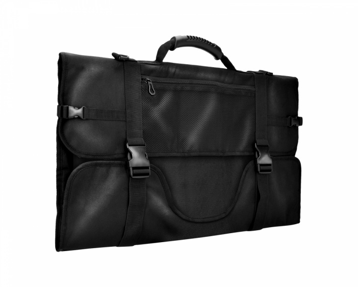 Deltaco Gaming Monitor Carrying Bag with Pockets for Accessories - XL - 32”-34” Monitors - Black