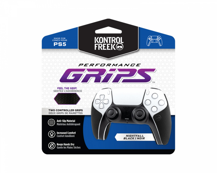 Performance Grips (Black) - PS5 in the group Console / Playstation / PS5 Accessories / KontrolFreek at MaxGaming (19923)
