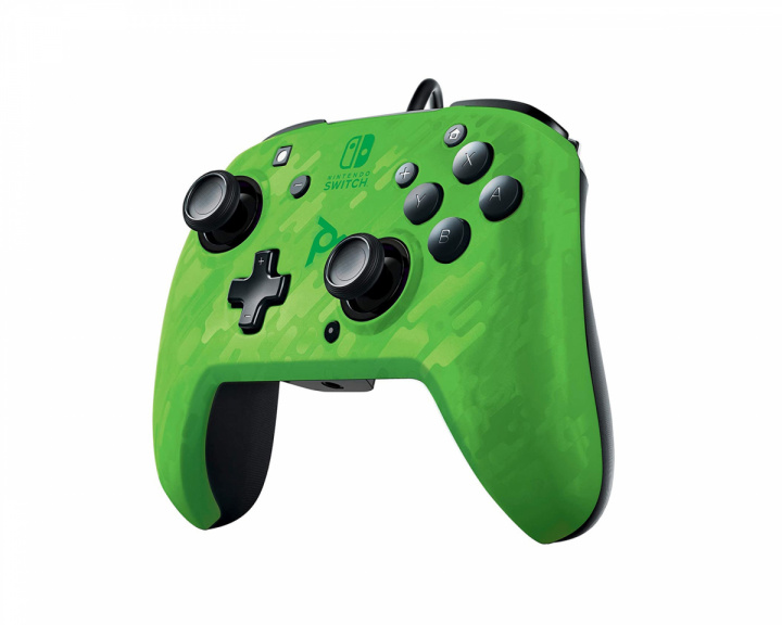 PDP Face Off Deluxe+ Audio Nintendo Switch Controller - Green Camo