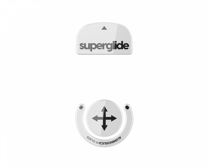 Superglide Glass Skates for Logitech G Pro X Superlight - White