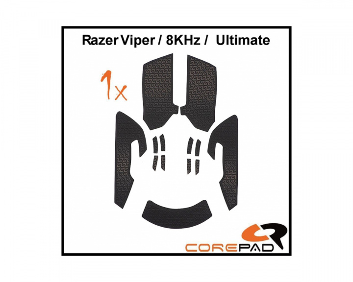 Corepad Grips for Razer Viper/Viper 8kHz/Viper Ultimate - Black