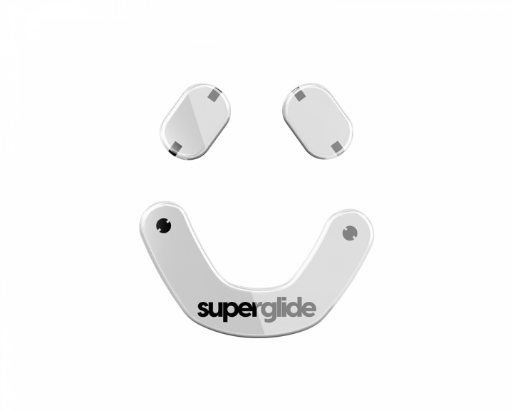 Superglide Glass Skates for SteelSeries Prime Mini Wired/Prime Mini Wireless - White