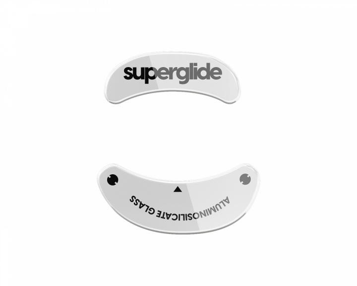 Superglide Glass Skates for Vaxee Zygen NP-01/Outset AX - White