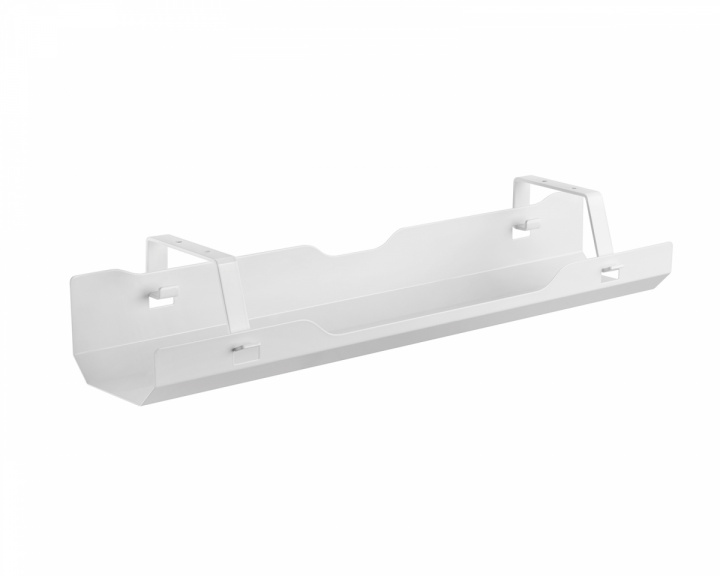 MaxMount Premium Under-desk Cable Tray Organizer - White