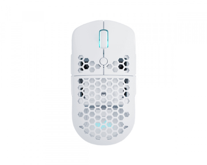 Pwnage Ultra Custom Ambi Wireless Gaming Mouse - Honeycomb - White