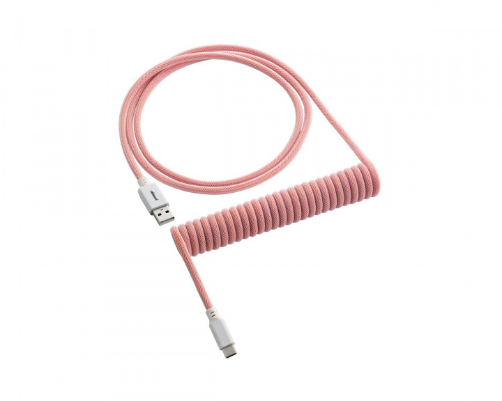 CableMod Classic Coiled Cable USB A to USB Type C, Orangesicle - 150cm