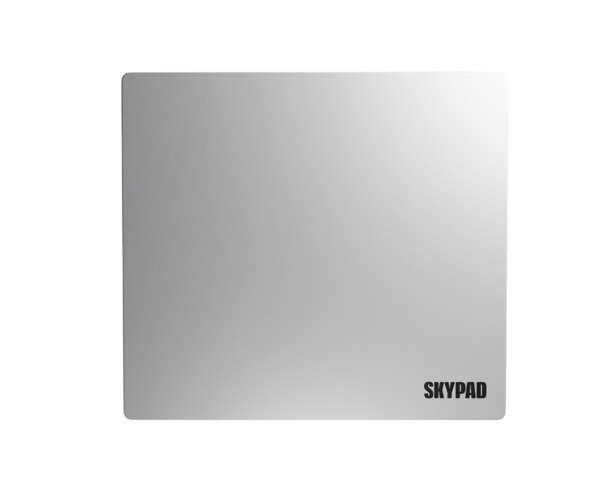 Skypad Glass 3.0 - XL (White - Text Logo) - Mousepad