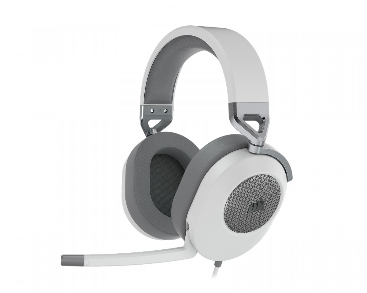 Corsair HS65 Surround Gaming Headset - White - MaxGaming.com