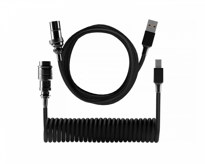 MaxMount Electroplating Aviator Coiled Cable USB-C - Black