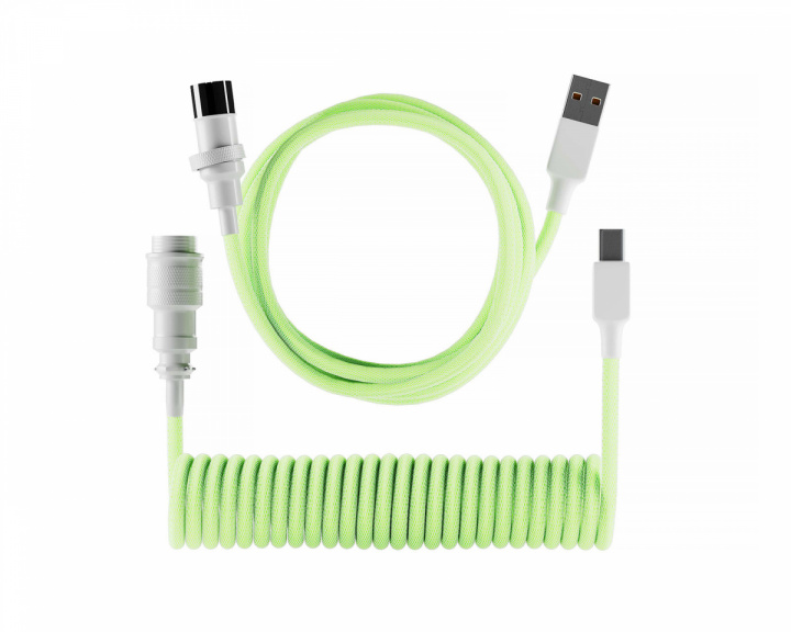 MaxMount Electroplating Aviator Coiled Cable USB-C - Green/White