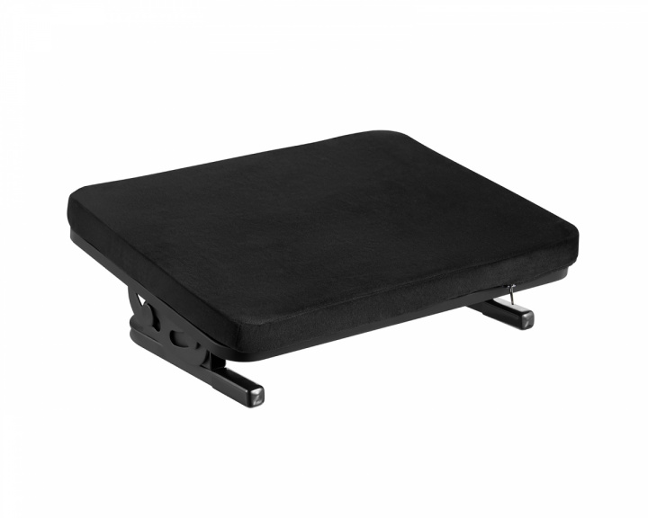 MaxMount Ergonomic Tiltable Footrest with Soft Cover - Black