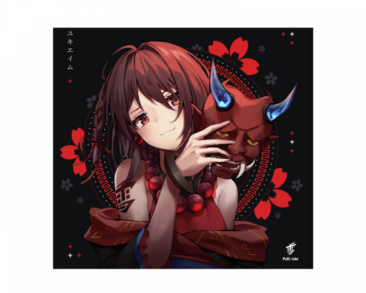 Yuki Aim Yukipad 2022 - Oni Graphic Mousepad - Black