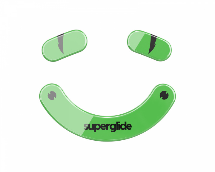 Superglide Glass Skates for Razer Viper V2 Pro - Green