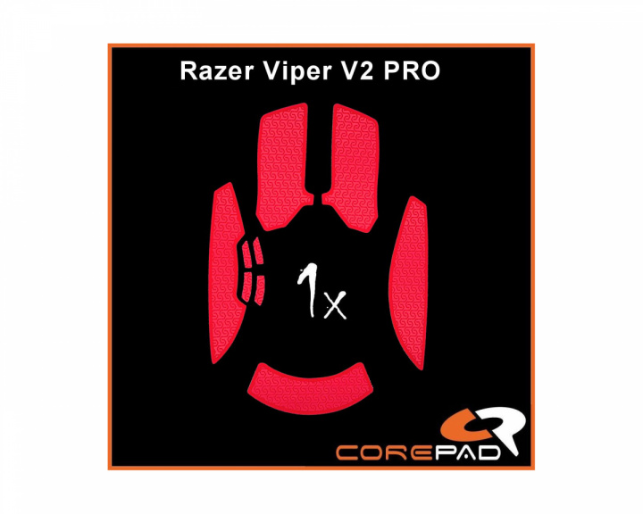 Corepad Soft Grips for Razer Viper V2 Pro Wireless - Red
