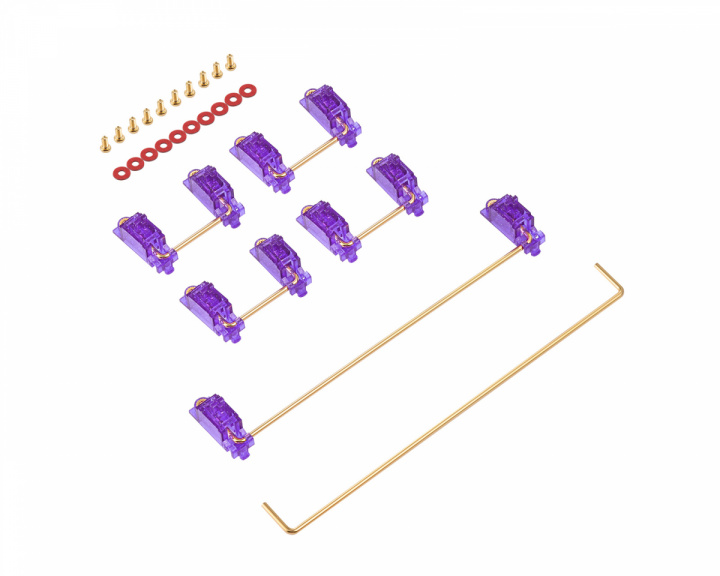 Durock Stabilizers V2 Screw Ins Purple