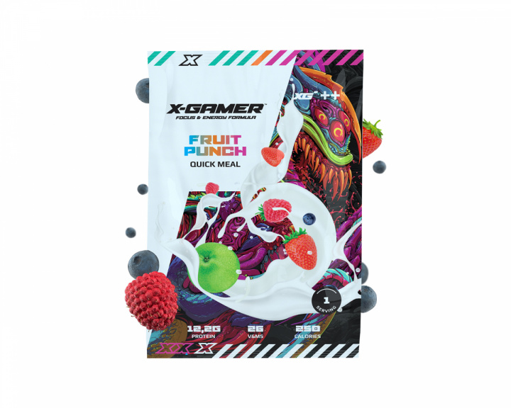 X-Gamer Quick Meal Single Serving (70g) - Fruit Punch