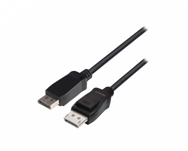 Deltaco LSZH DisplayPort 8K Cable - Black 2m
