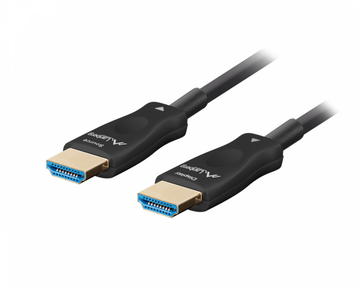 Lanberg HDMI 2.1 Cable Optical Black 8k - 48Gbps - 100m