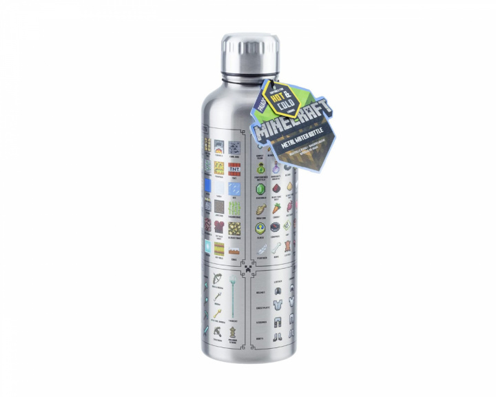 Paladone Minecraft VMetal Water Bottle - 500ml