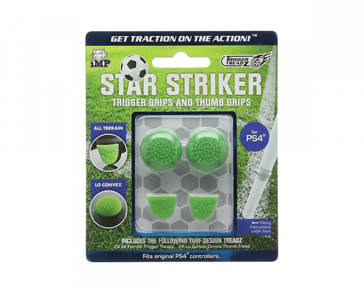 Trigger Treadz PS4 Star Striker Trigger & Thumb Grips - Grips for PS4 Controller