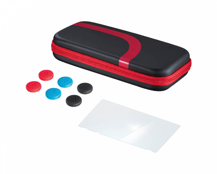 Hama Accessory Set for Nintendo Switch - Black/Red