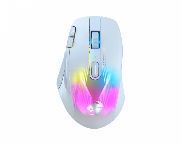 Roccat Kone XP Air Wireless Gaming Mouse with Charging Dock - White