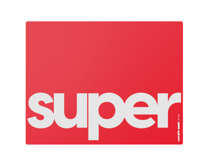 Superglide Glass Mousepad - L - Red