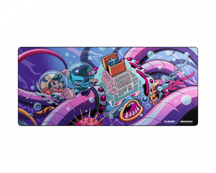 Iconic Blitz Limited Edition Hybrid Mousepad - Midnight Dive by Skullface
