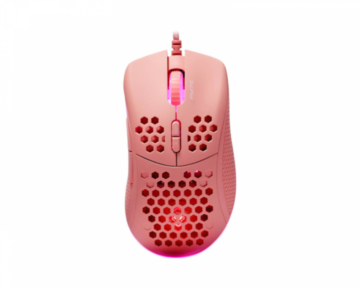 Deltaco Gaming PM75 Ultra-Light RGB Gaming Mouse - Pink