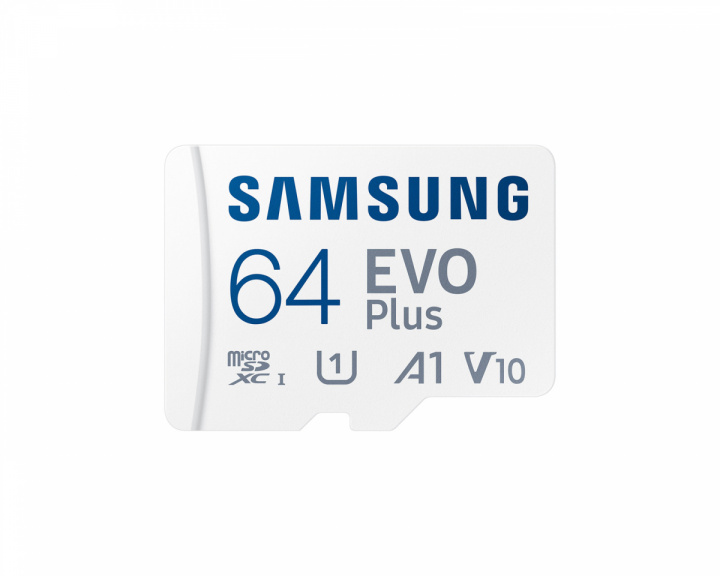 Samsung EVO Plus microSDXC 64GB & SD adapter - Flash Memory Card