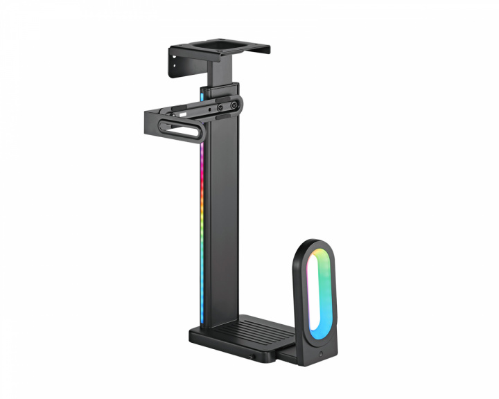 MaxMount PC Holder for Desk or Wall with RGB Lighting