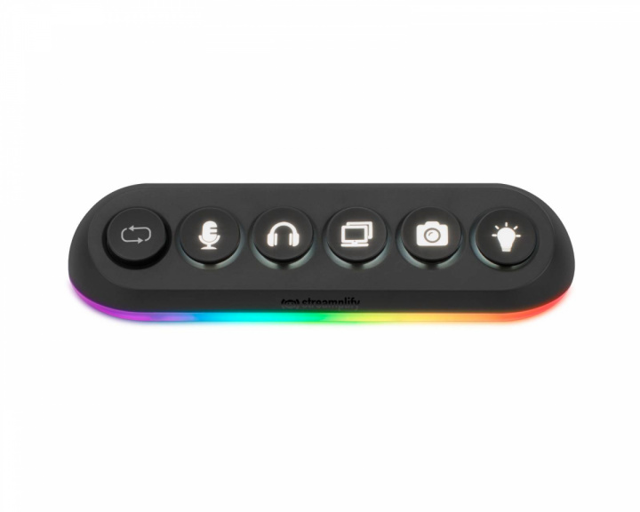 Streamplify HUB DECK 5, RGB 5-Port USB Hub, 12V - Black