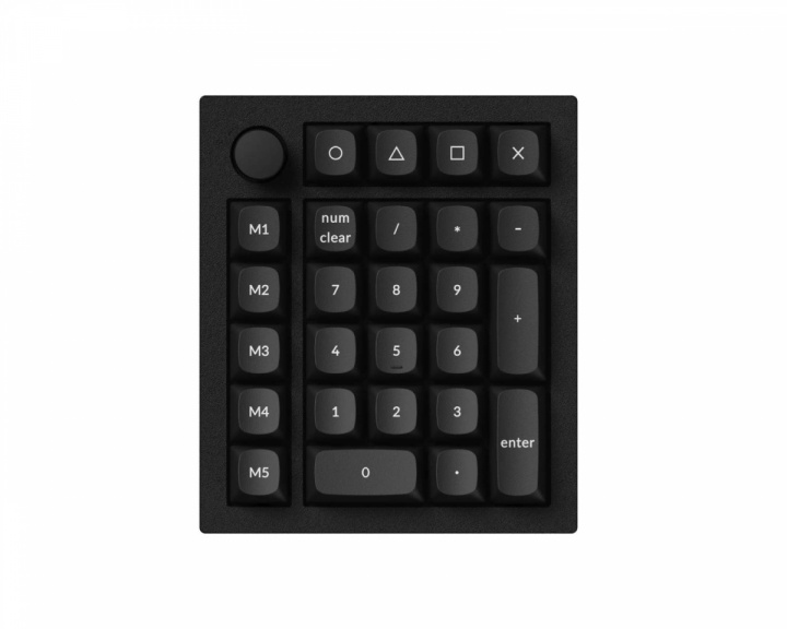 Keychron Q0 Plus Number Pad 27 Key RGB Hot-Swap [Gateron G Pro Red] - Carbon Black