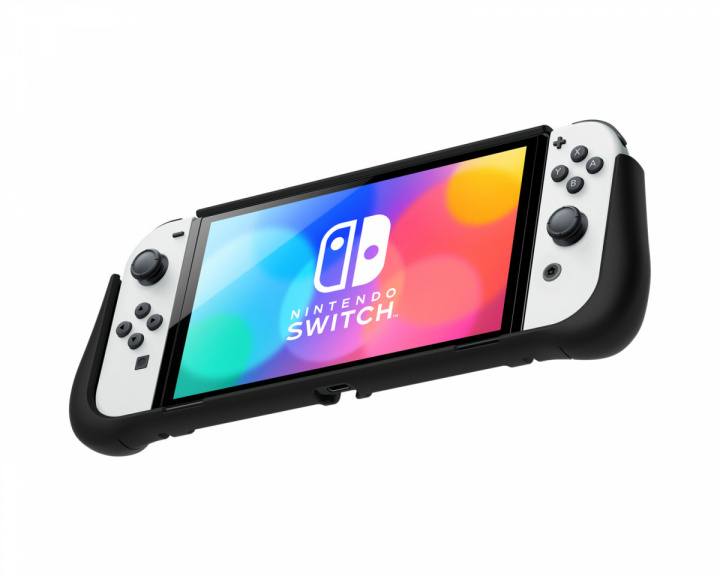 Hori Hybrid System Armor for Nintendo Switch OLED - Black Protective Case