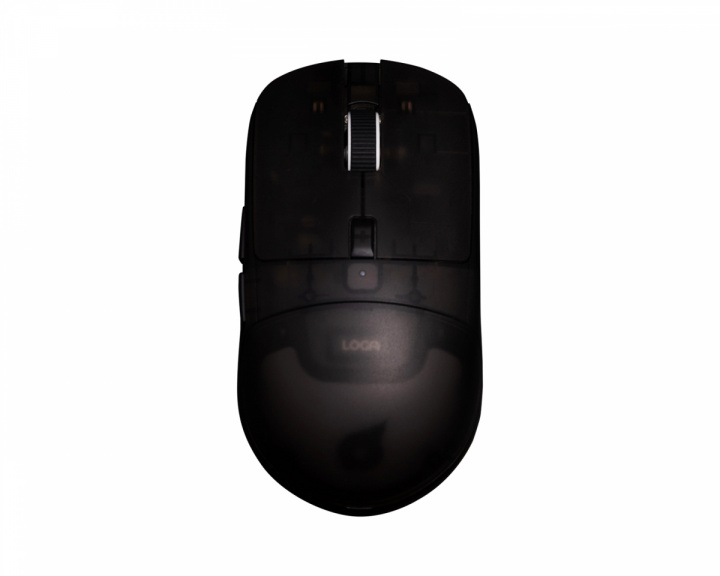 Loga Shinryu Pro Wireless Gaming Mouse - Hotswappable Switch - Black/Transparent