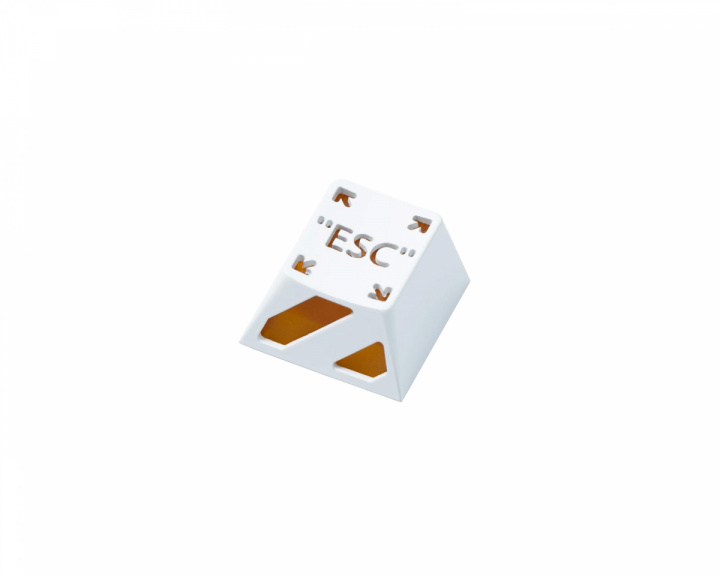 Keychron ESC Aluminum Alloy Artisan Keycap - White/Orange