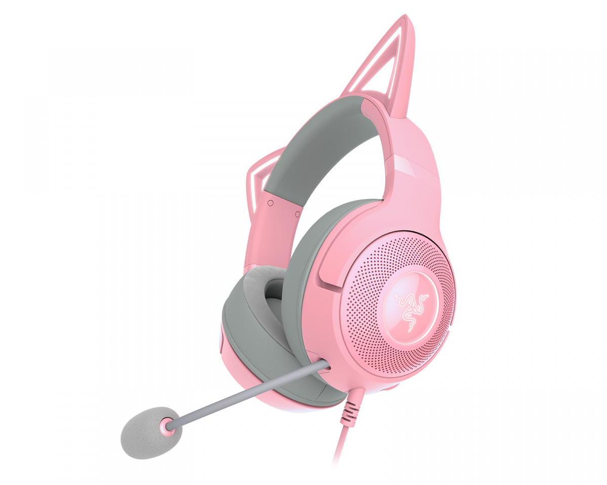 Razer Kraken Kitty V2 USB Headset Chroma RGB - Quartz - MaxGaming.com