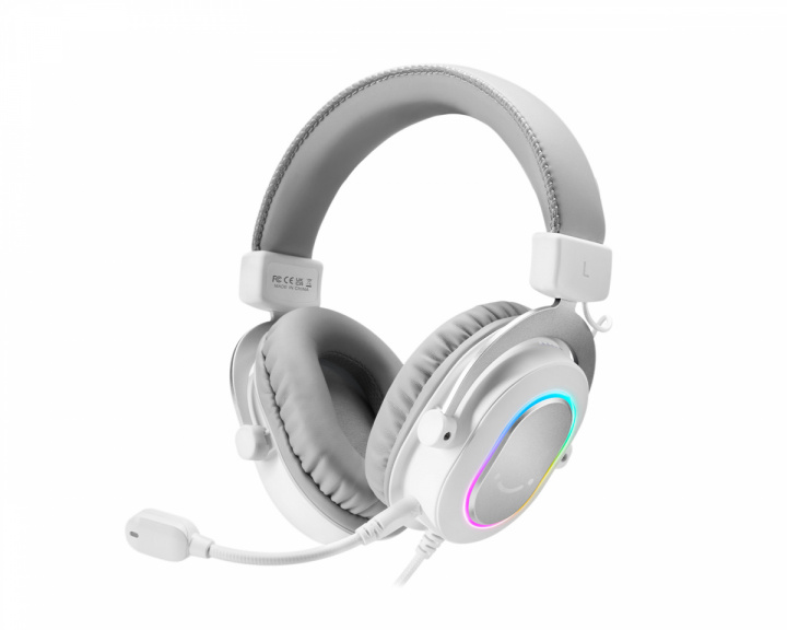 Fifine H6 USB 7.1 Gaming Headset RGB - White