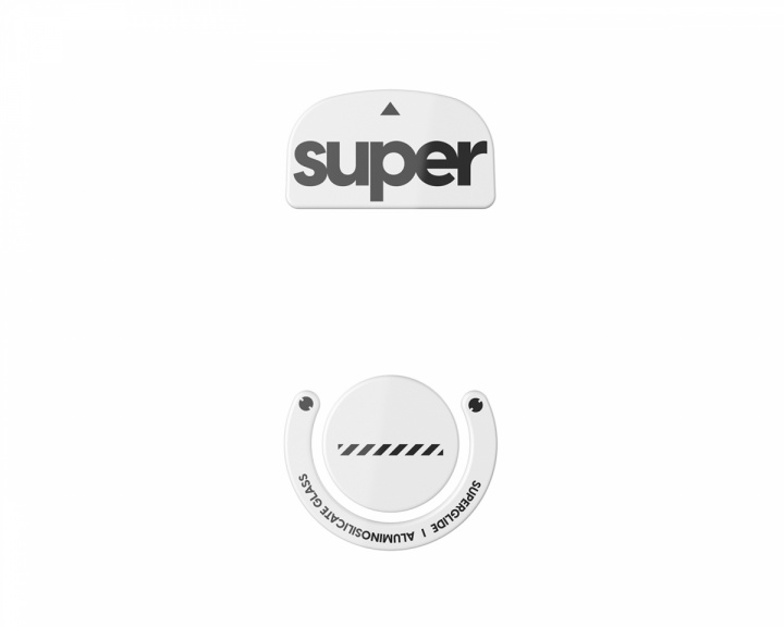 Superglide Version 2 Glas Skates for Logitech G Pro X Superlight - White