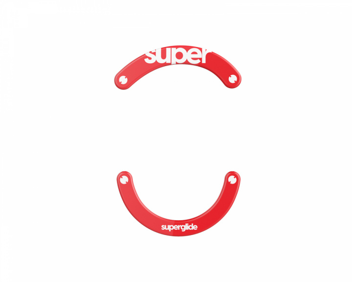 Superglide Version 2 Glass Skates for Logitech G703/G603/G403 - Red