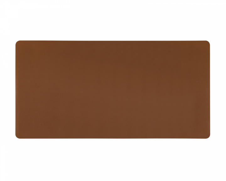 MaxMount PVC Leather - 1200x600 Mousepad / Desk Pad - Brown