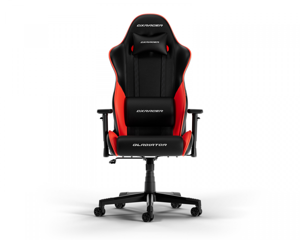 DXRacer GLADIATOR L Black & Red PVC Leather - MaxGaming.com