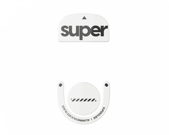 Superglide Version 2 Glas Skates for Logitech G Pro X Superlight 2 - White