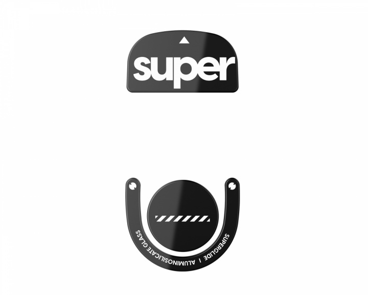 Superglide Version 2 Glas Skates for Logitech G Pro X Superlight 2 - Black