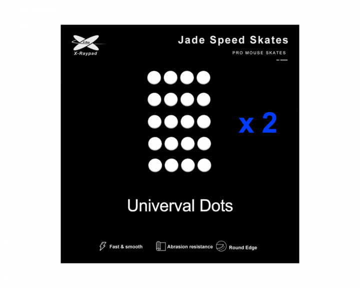 X-raypad Jade Mouse Skates Universal 6.5mm Dots - 40pcs